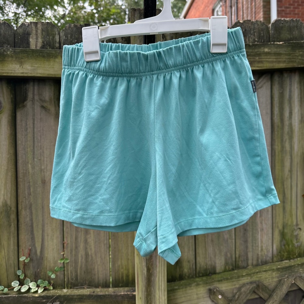 Eddie Bauer Sleepwear Pajama Shorts‎ Blue Turquoise Elastic Waist Size Small - Picture 6 of 6